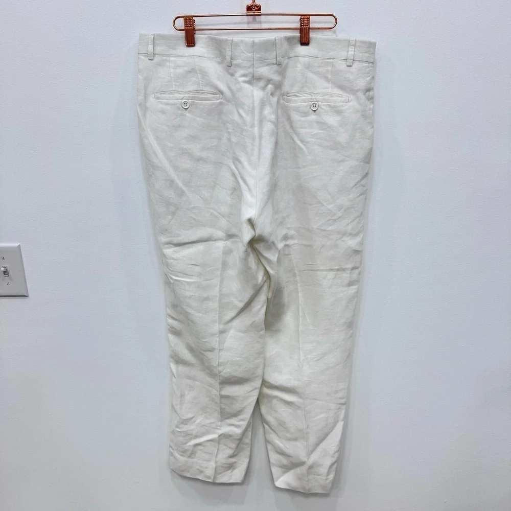 Men's Cotton Linen Resort Vacation wear Dress Pants made in Italy Linea Naturale